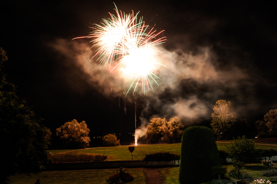 Foto Feuerwerk Hochzeit am Bodensee